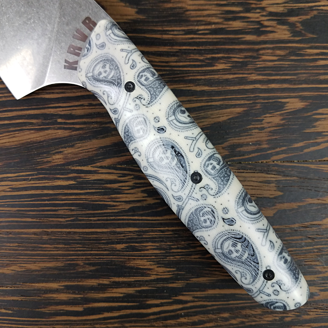 Paisley Malaise - 8in (203mm) Gyuto Chef Knife S35VN Stainless Steel