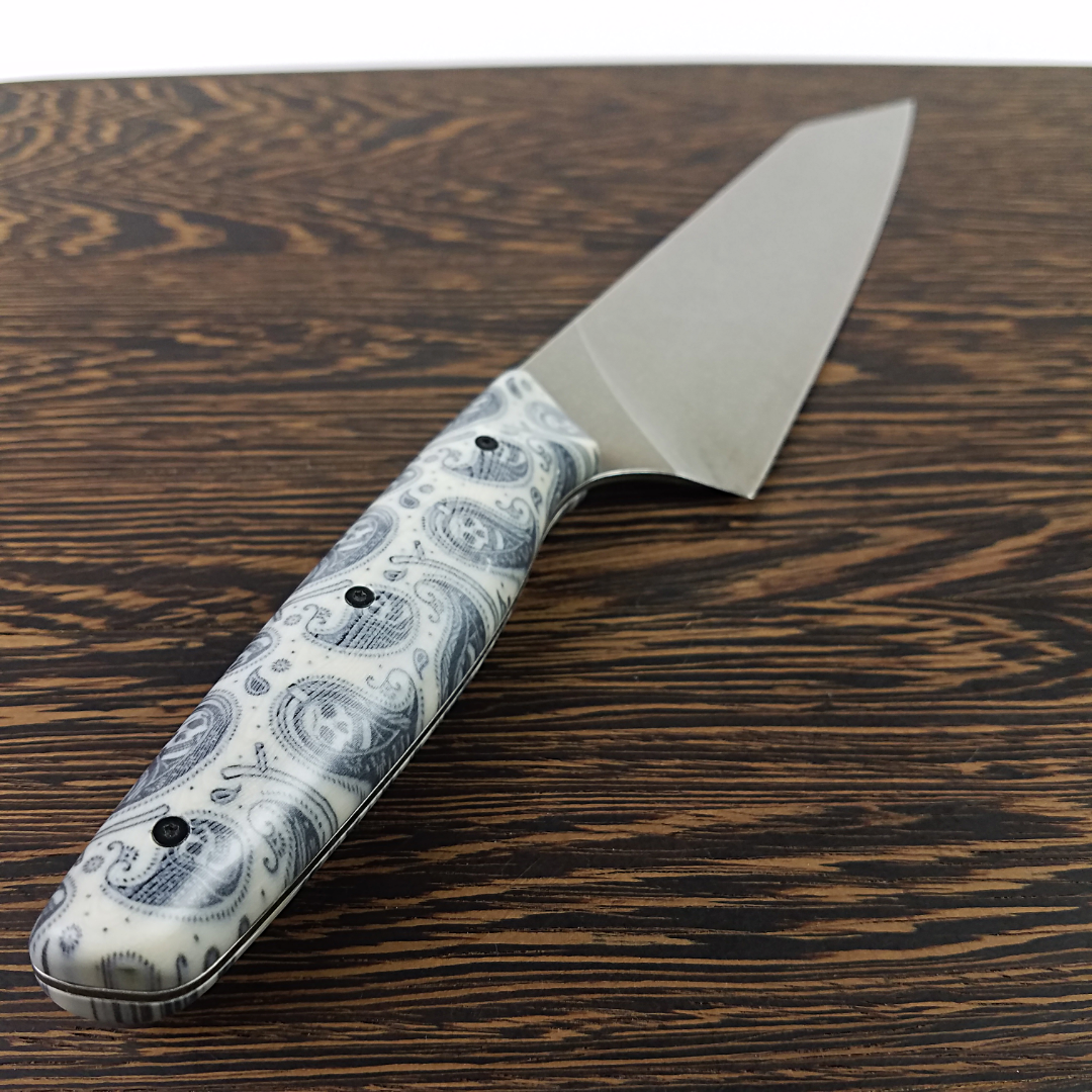 Paisley Malaise - 8in (203mm) Gyuto Chef Knife S35VN Stainless Steel