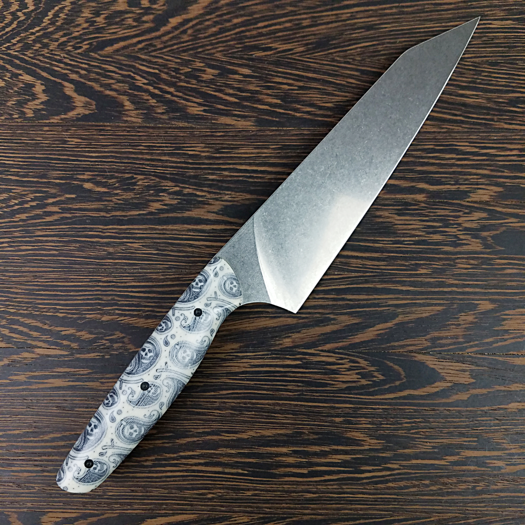 Paisley Malaise - 8in (203mm) Gyuto Chef Knife S35VN Stainless Steel