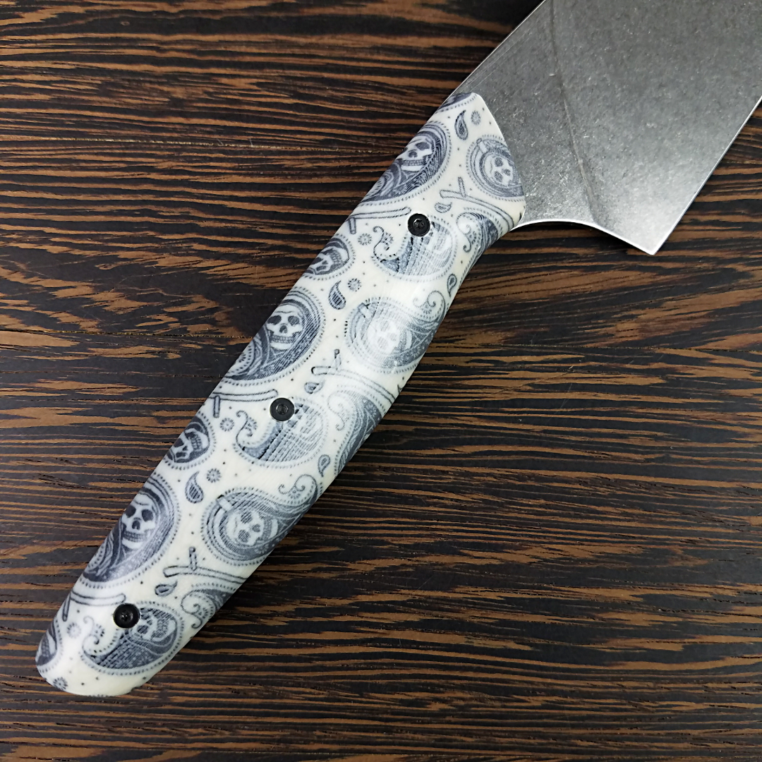 Paisley Malaise - 8in (203mm) Gyuto Chef Knife S35VN Stainless Steel