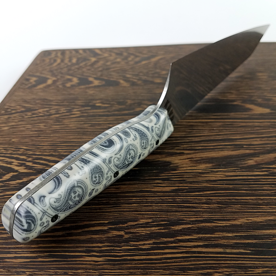 Paisley Malaise - 8in (203mm) Gyuto Chef Knife S35VN Stainless Steel