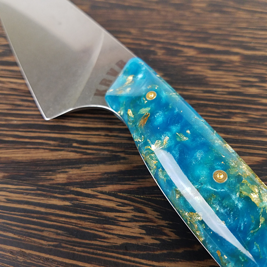 Mermaid&#39;s Hoard - 8in (203mm) Gyuto Chef Knife S35VN Stainless Steel