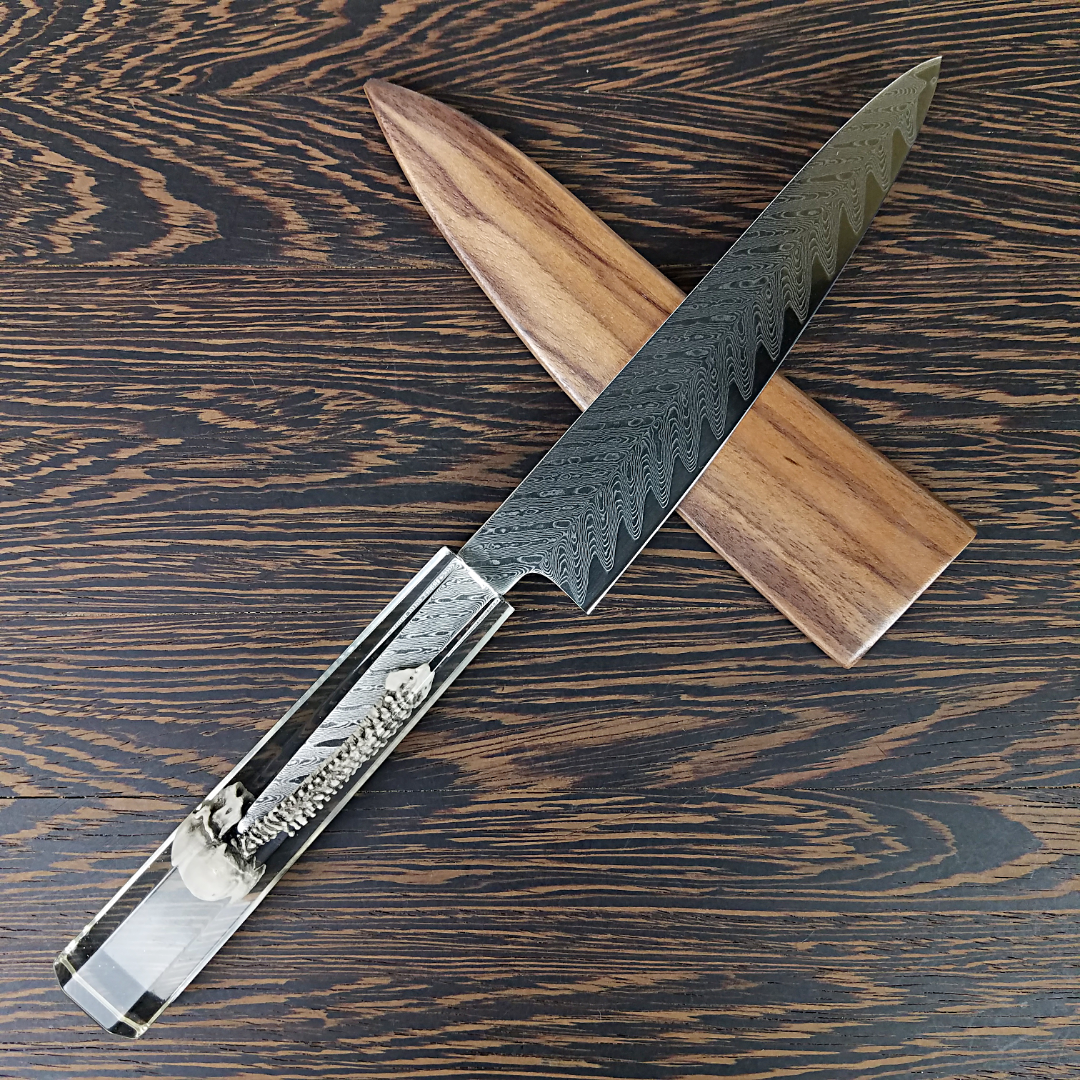 Spinal Tap - 6in (150mm) Damascus Petty Culinary Knife