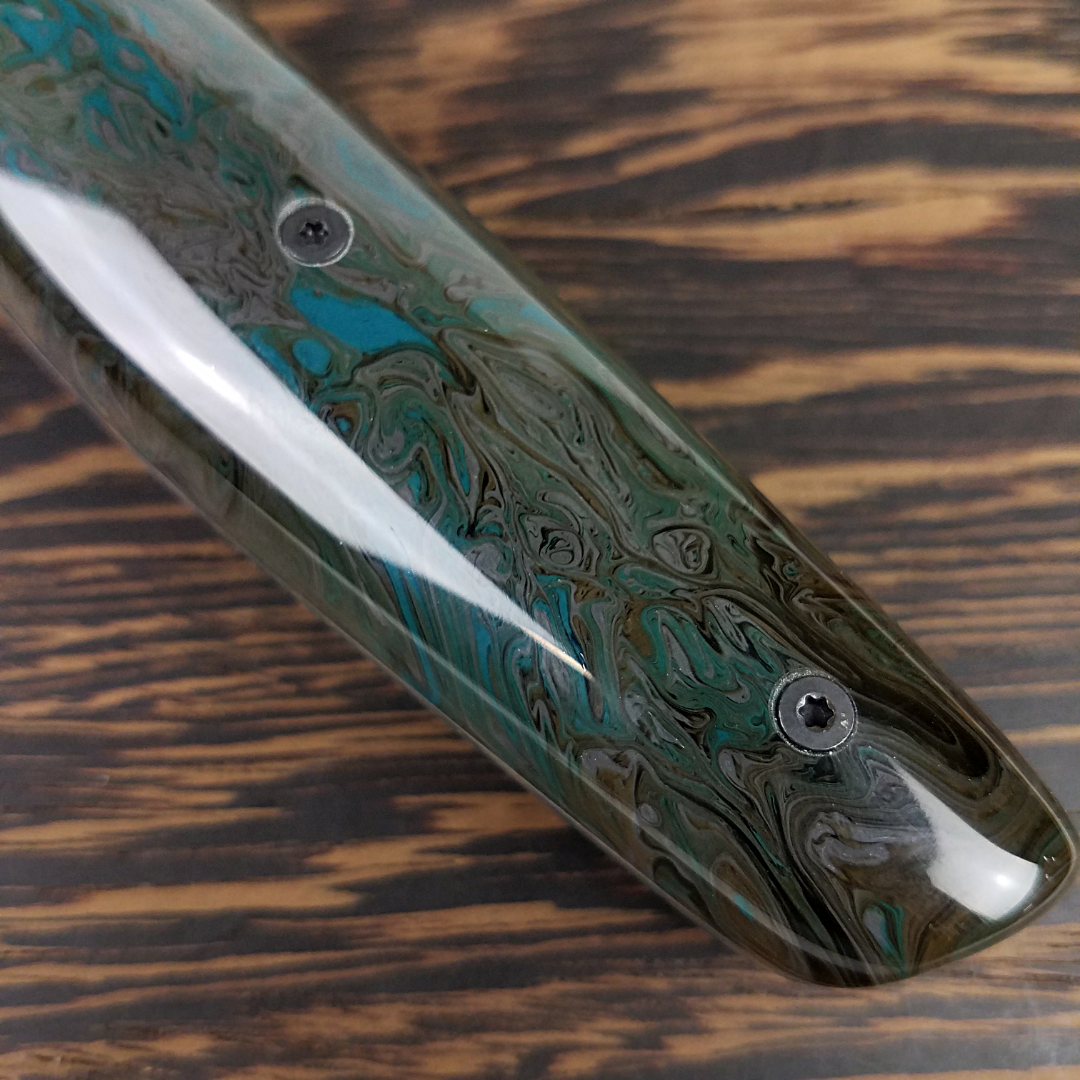 Dagobah - 10in (254mm) Damascus Gyuto - Raindrop - Smooth Handle