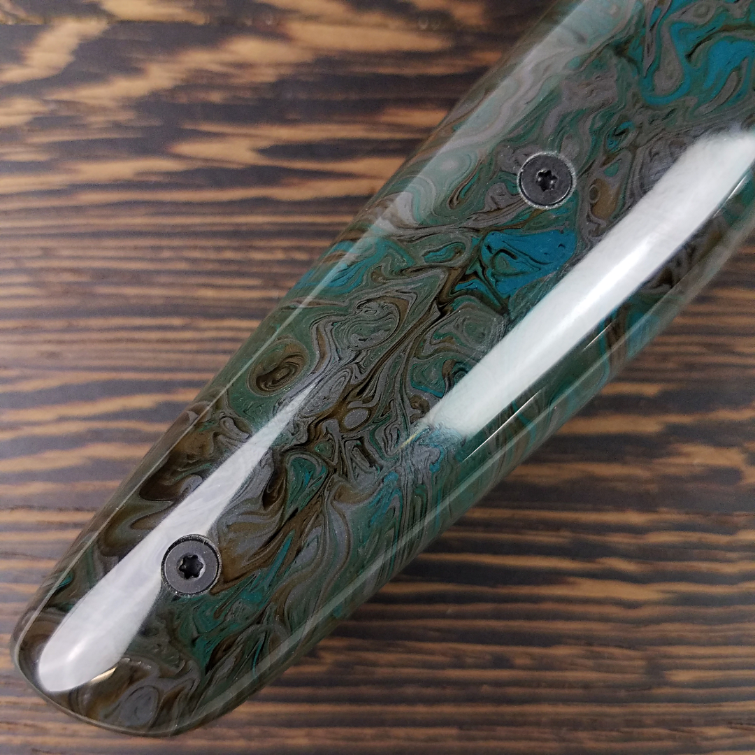 Dagobah - 10in (254mm) Damascus Gyuto - Raindrop - Smooth Handle