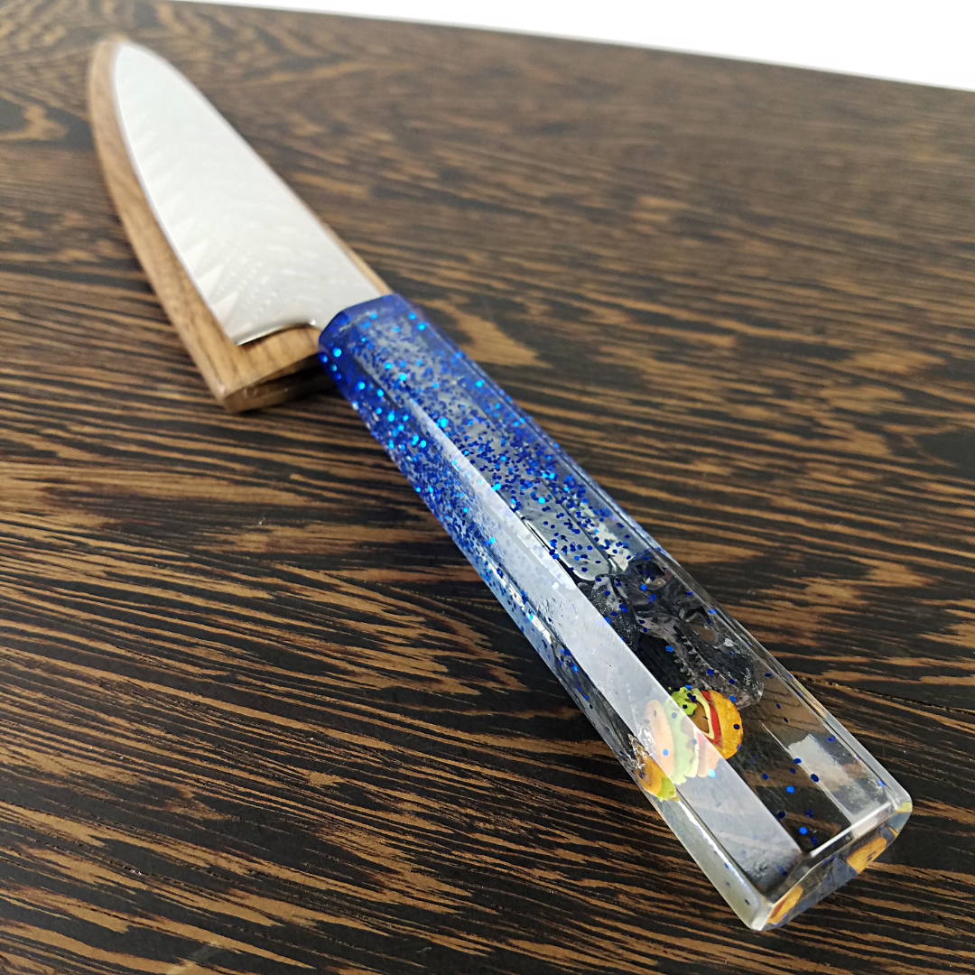 Disco Dino Diner - 6in (150mm) Damascus Petty Culinary Knife