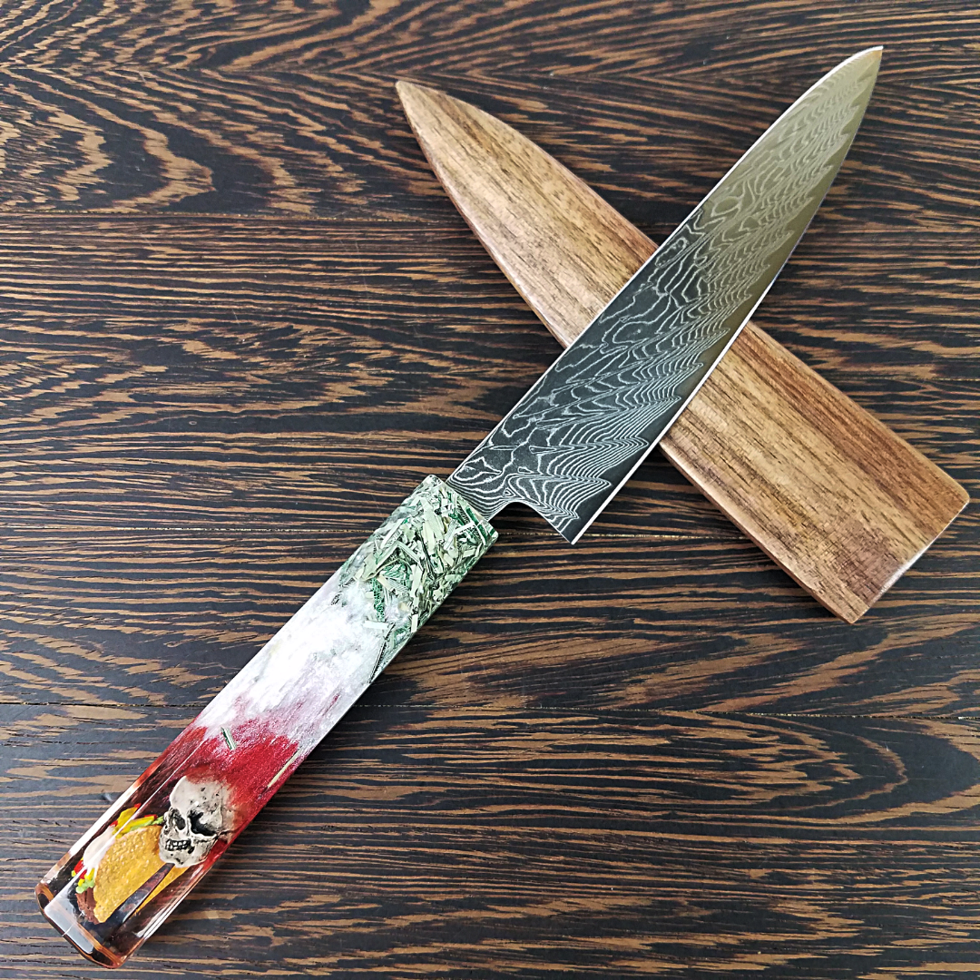 El Taco Chingaso - 6in (150mm) Damascus Petty Culinary Knife