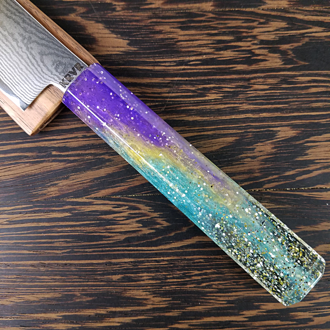 Starburst Nebula - 6in (150mm) Damascus Petty Culinary Knife