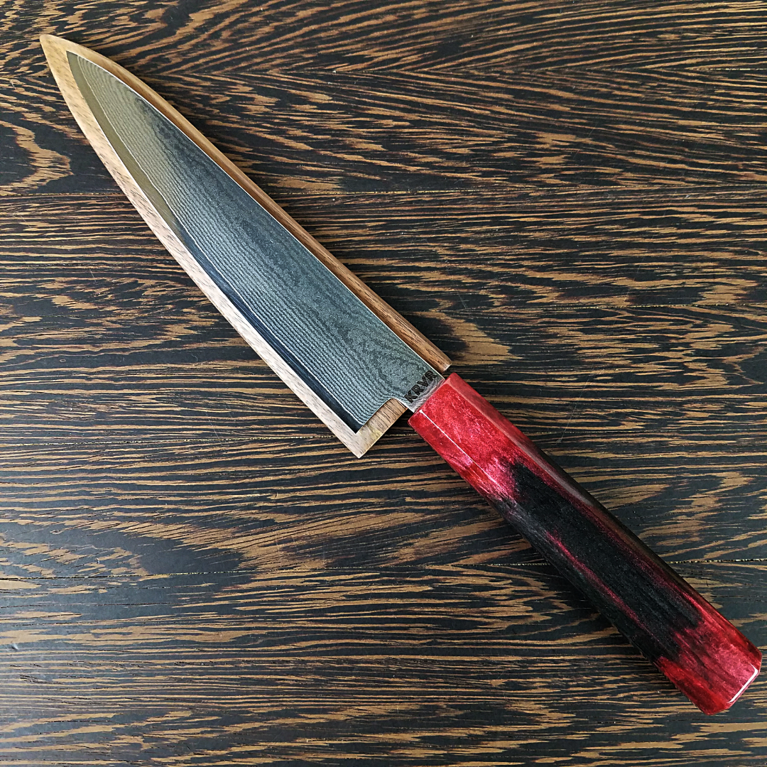 Black Widow - 6in (150mm) Damascus Petty Culinary Knife