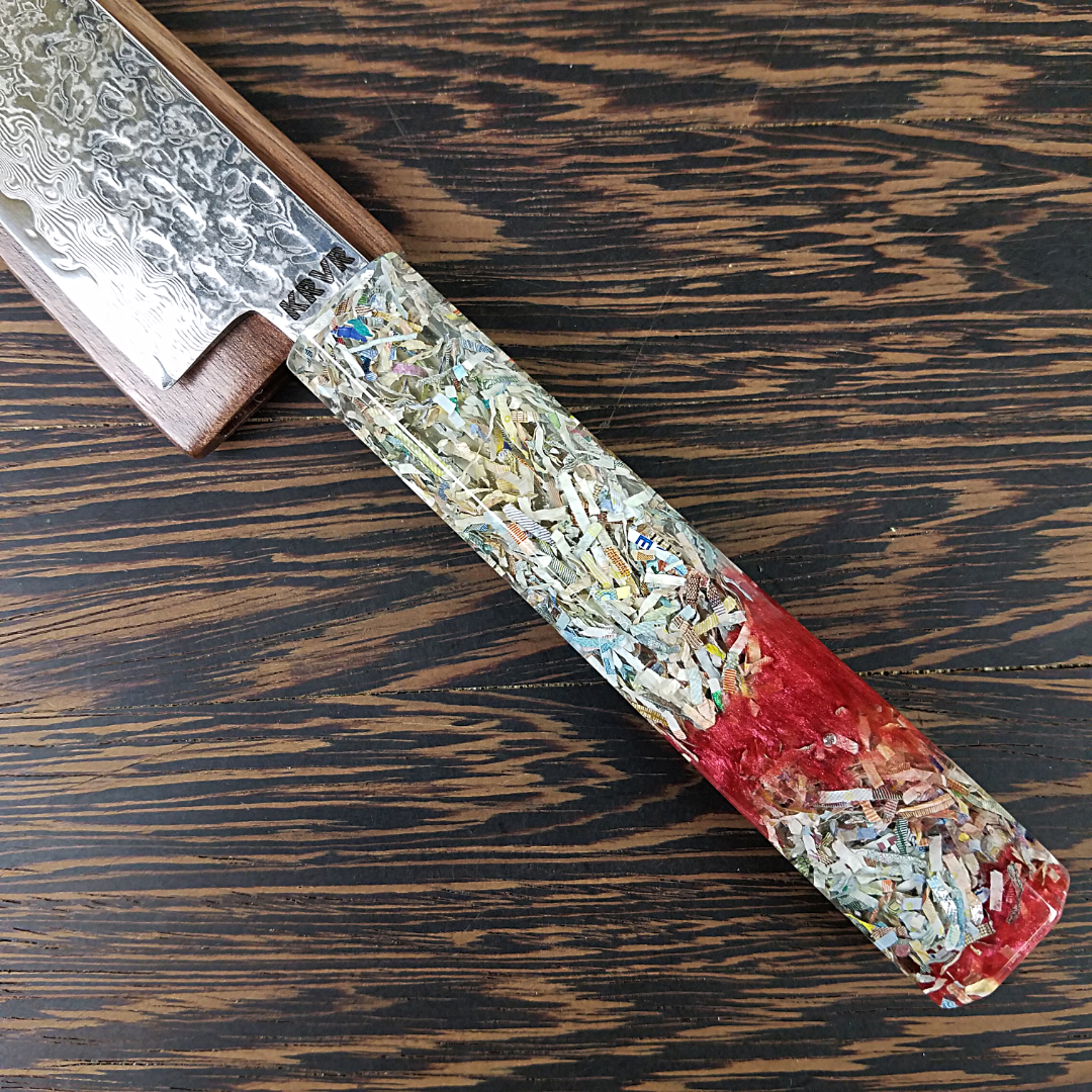Blood Euro - 6in (150mm) Damascus Petty Culinary Knife