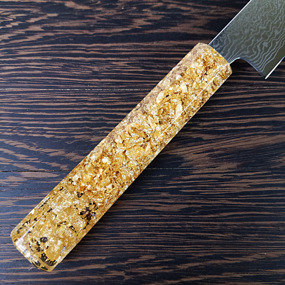 Golden Drop - 6in (150mm) Damascus Petty Culinary Knife