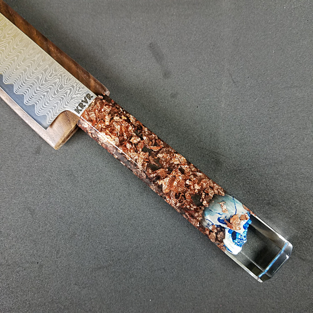 Dread the Reaper - 6in (150mm) Damascus Petty Culinary Knife