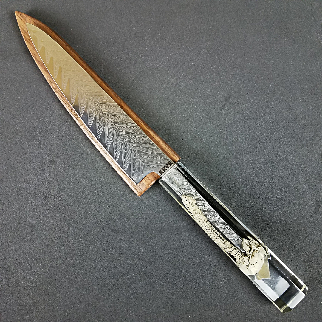 Crack Head - 6in (150mm) Damascus Petty Culinary Knife