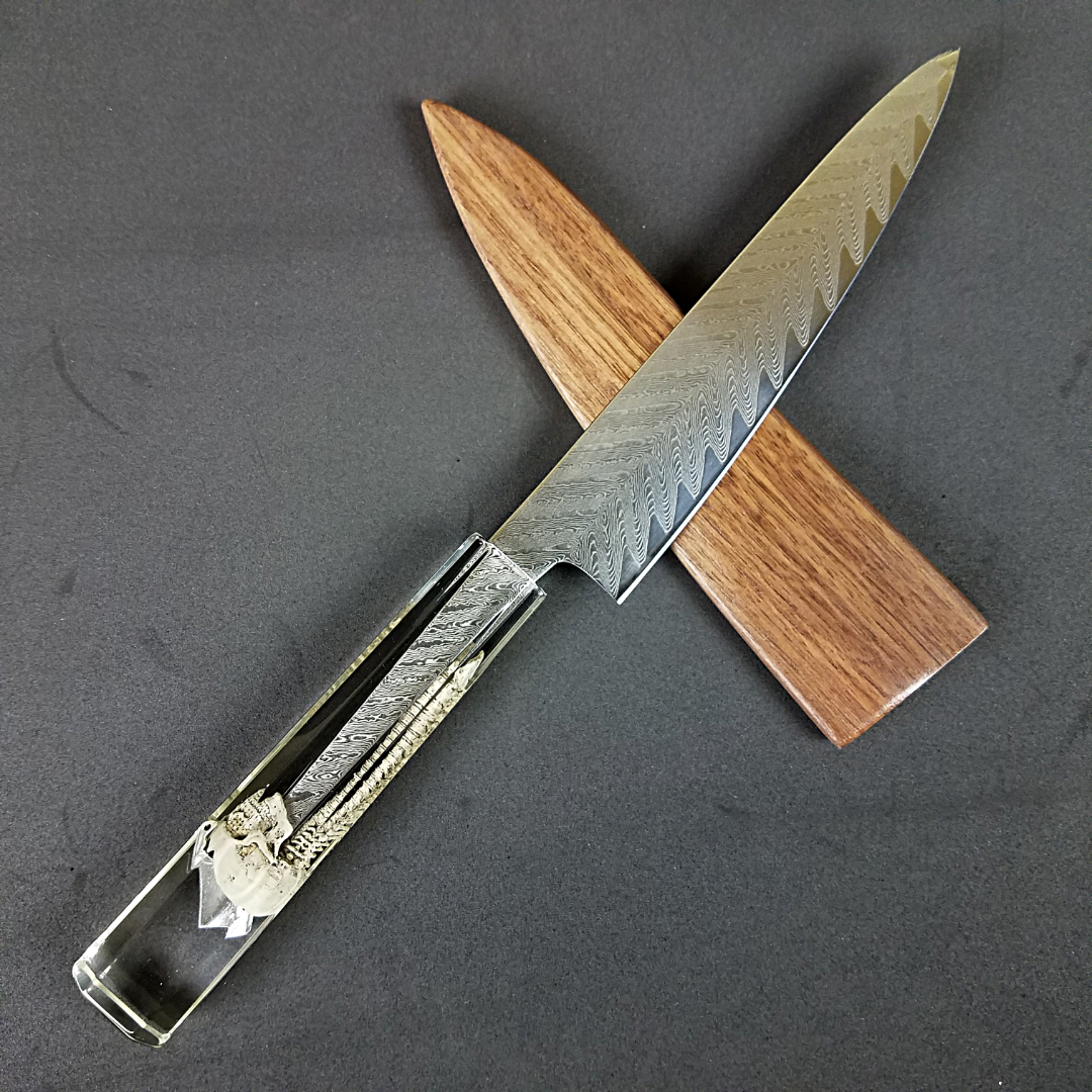 Crack Head - 6in (150mm) Damascus Petty Culinary Knife