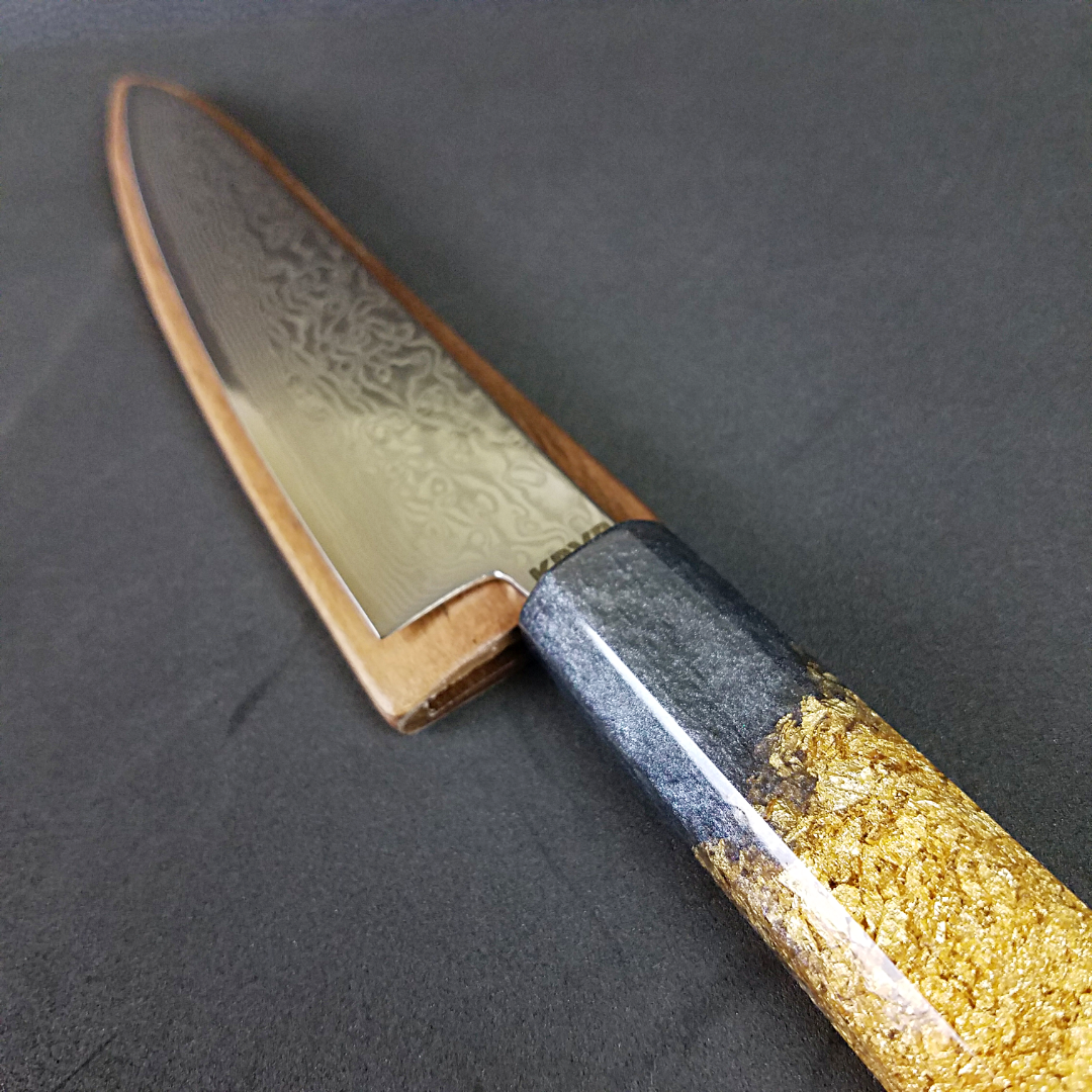 Dead Decadence- 6in (150mm) Damascus Petty Culinary Knife