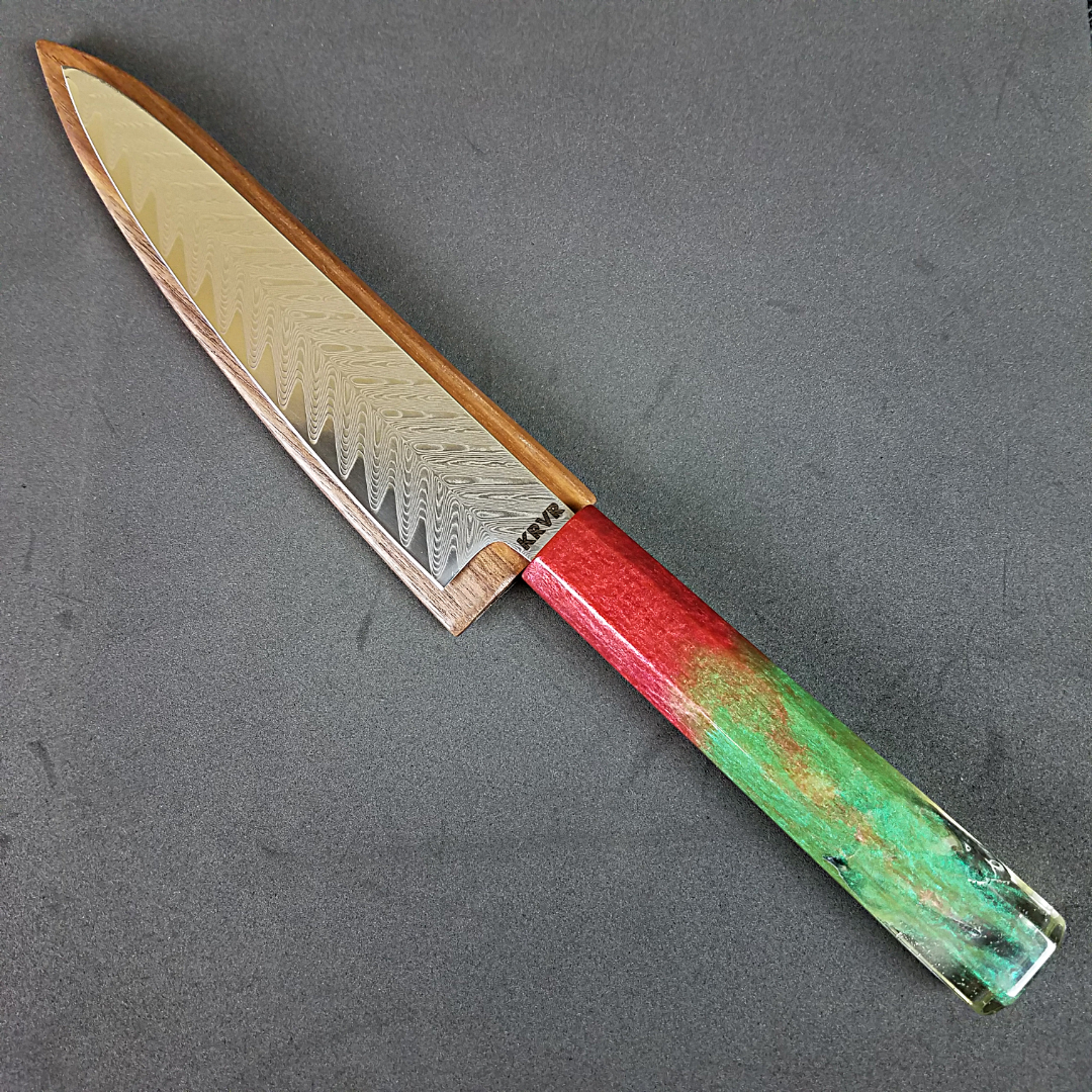 Raptors in the Mist - 6in (150mm) Damascus Petty Culinary Knife