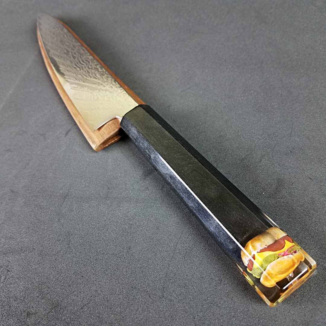 Good Burger - 6in (150mm) Damascus Petty Culinary Knife