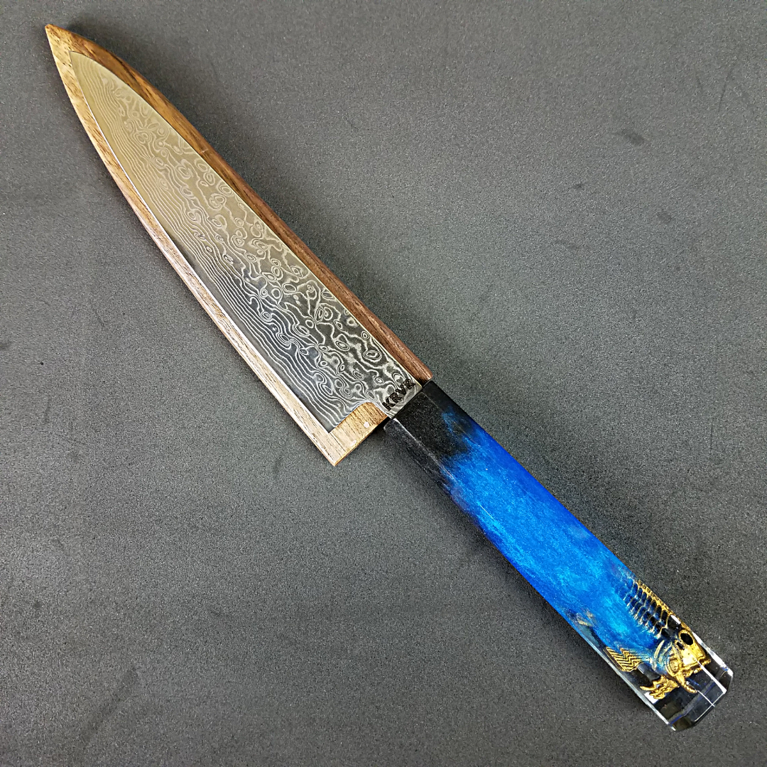 Goldfish - 6in (150mm) Damascus Petty Culinary Knife
