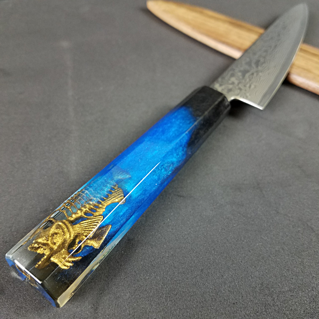 Goldfish - 6in (150mm) Damascus Petty Culinary Knife