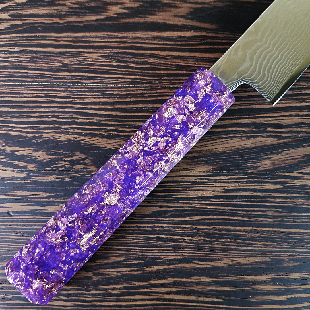 Purple Reign - 6in (150mm) Damascus Petty Culinary Knife