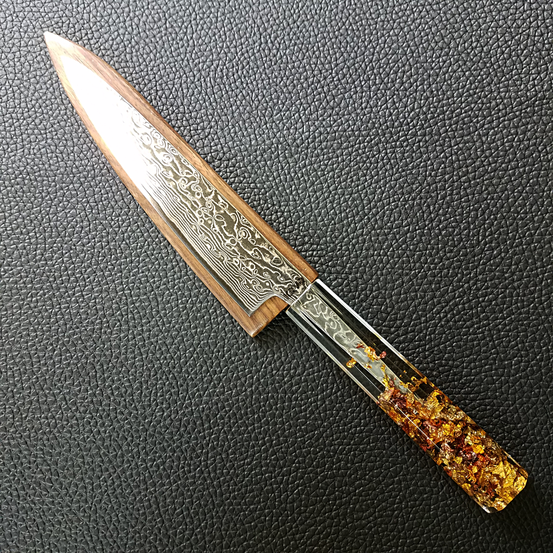 Maple Crust - 6in (150mm) Damascus Petty Culinary Knife