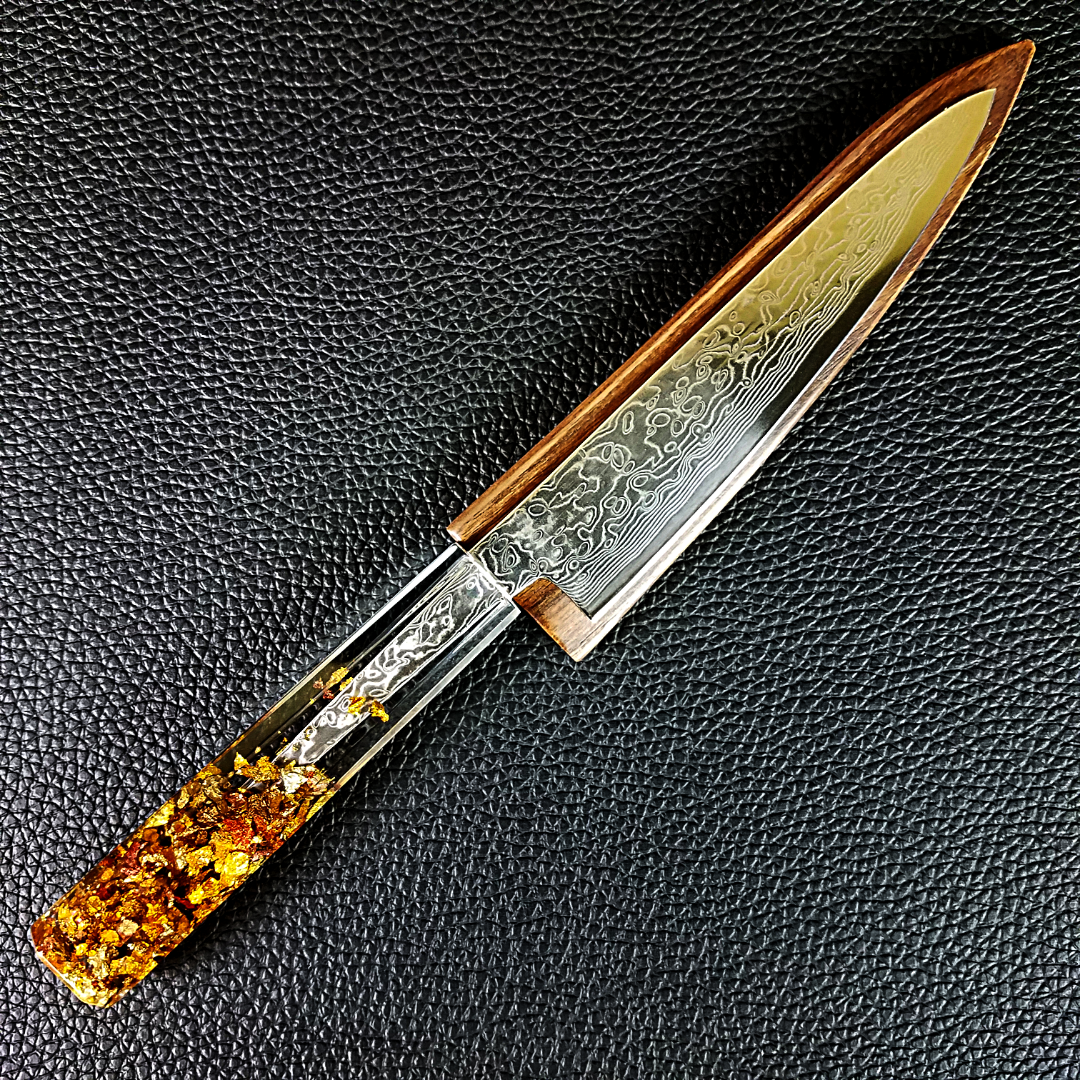 Maple Crust - 6in (150mm) Damascus Petty Culinary Knife