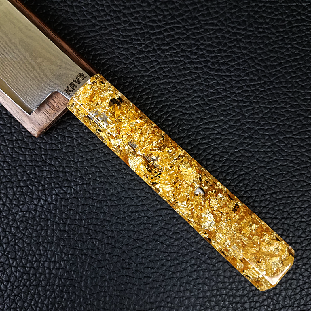 Gold Spike - 6in (150mm) Damascus Petty Culinary Knife