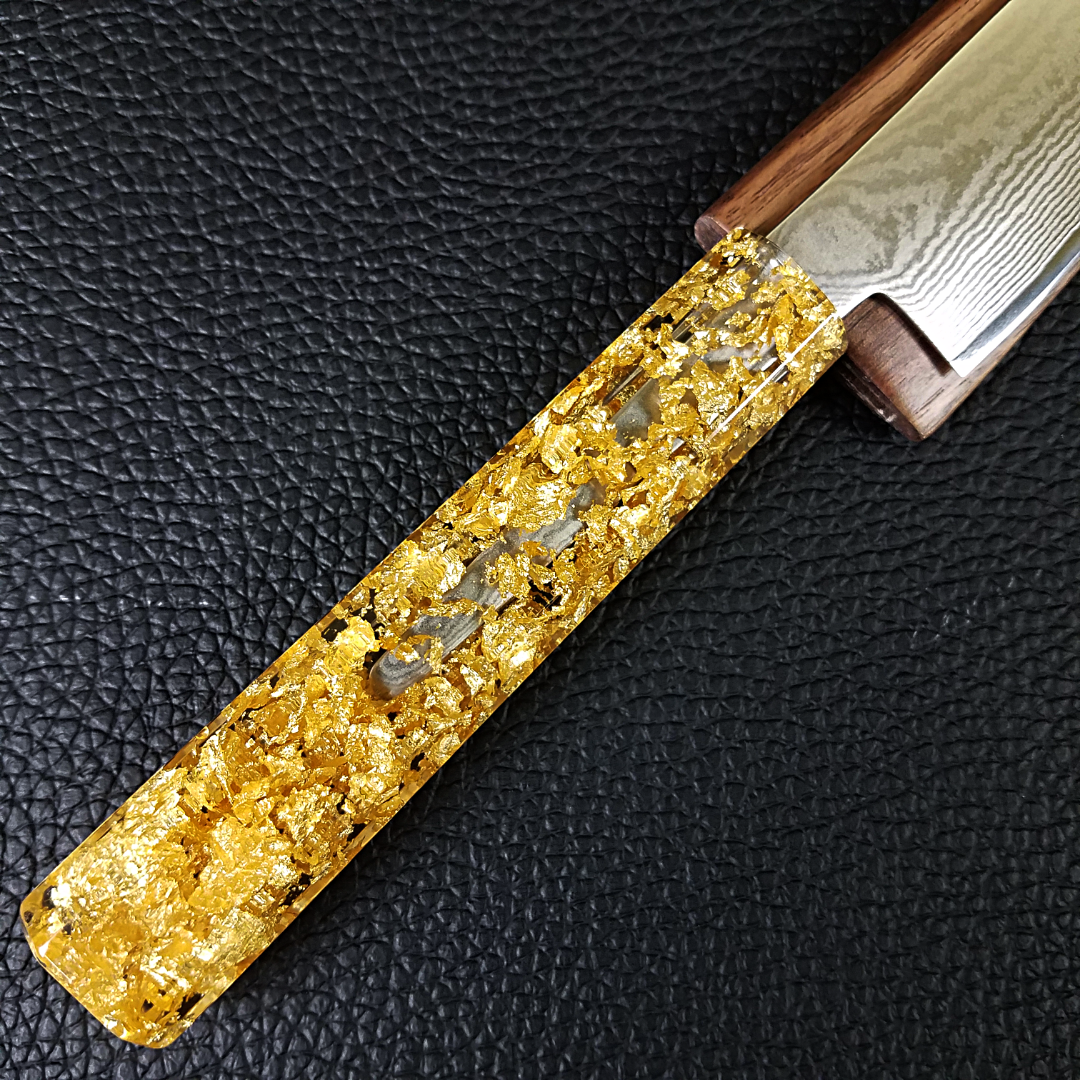 Gold Spike - 6in (150mm) Damascus Petty Culinary Knife