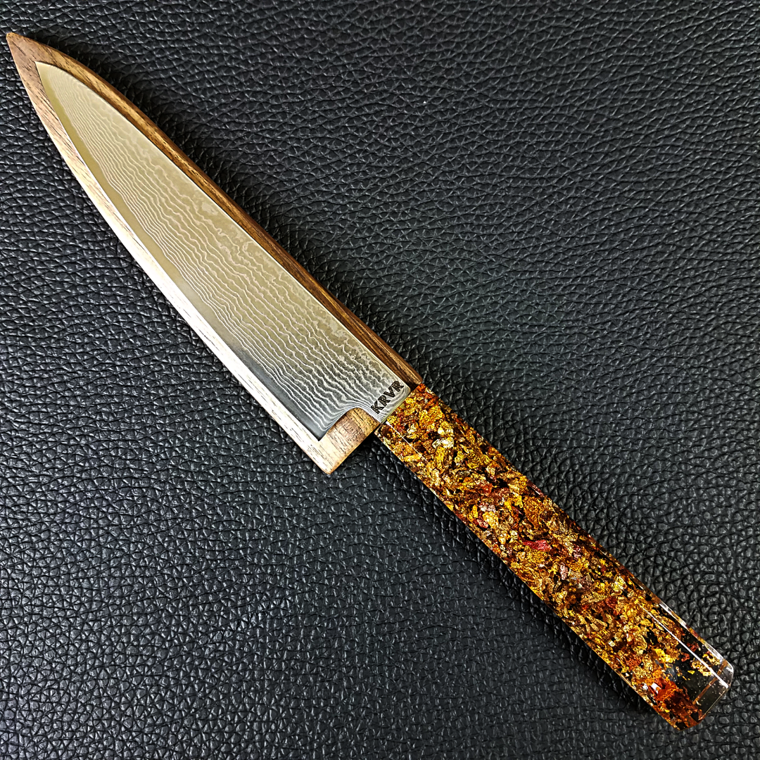 Maple Beams - 6in (150mm) Damascus Petty Culinary Knife