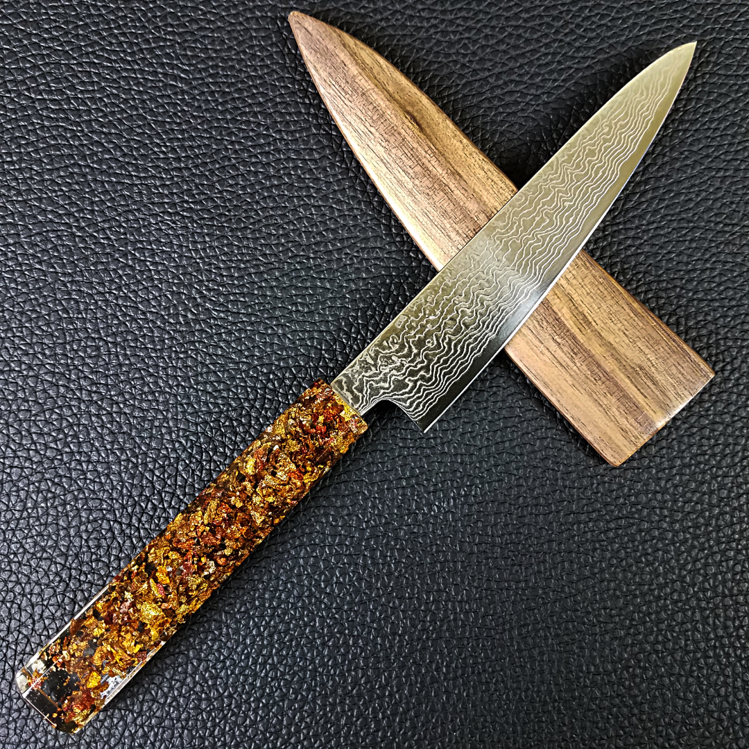 Maple Beams - 6in (150mm) Damascus Petty Culinary Knife