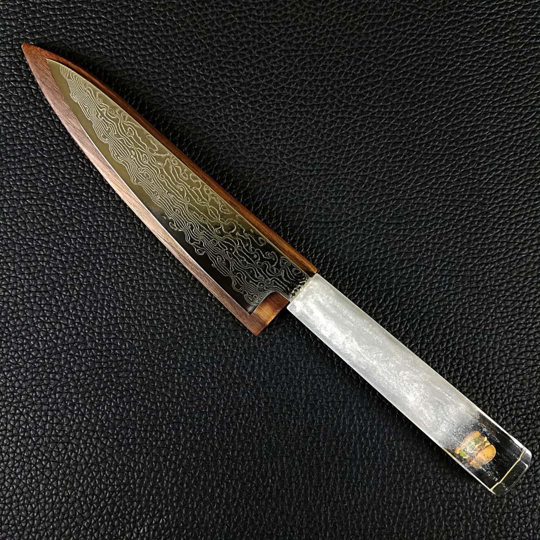 Snow Burger - 6in (150mm) Damascus Petty Culinary Knife