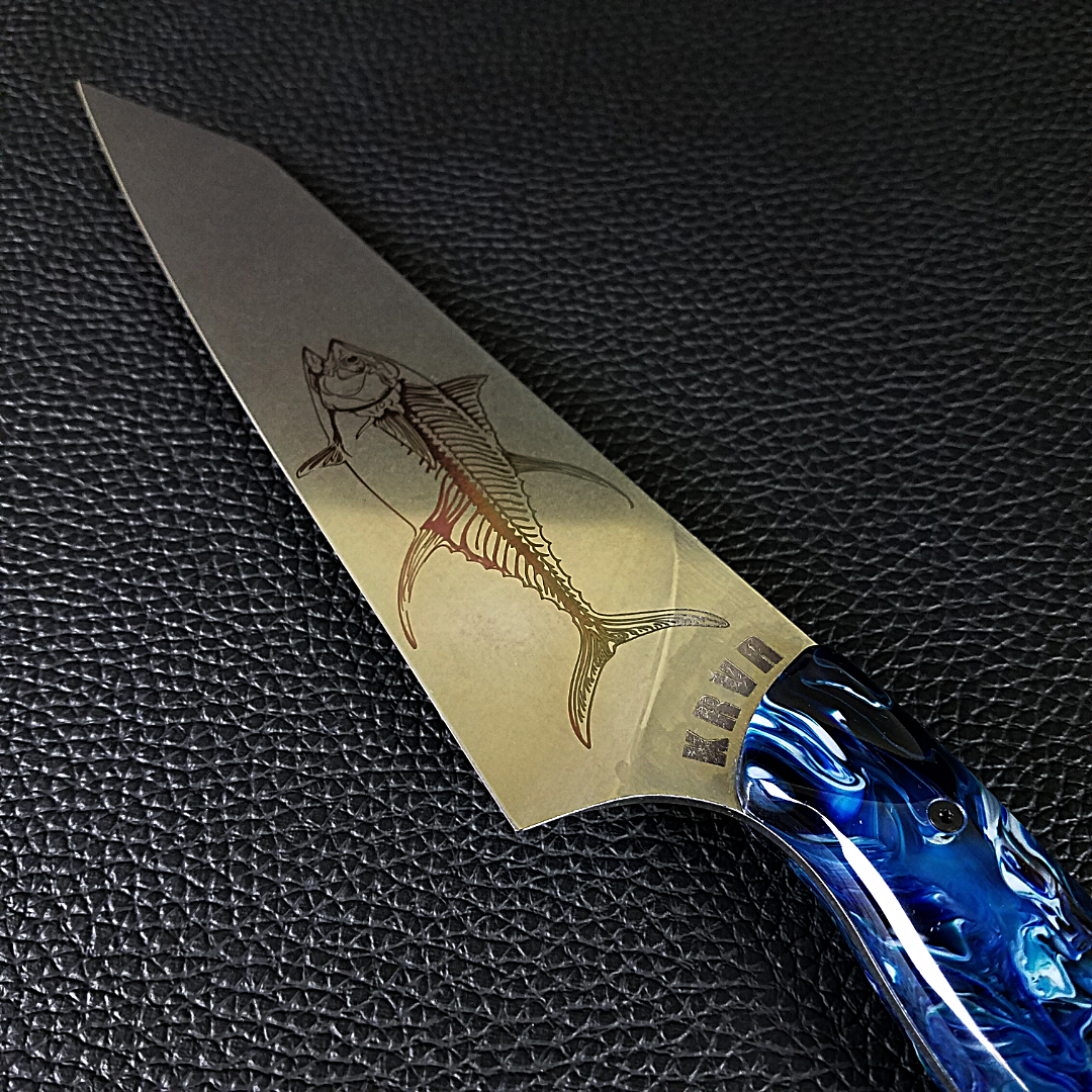 King Fisher I - 8in (203mm) Gyuto Chef Knife S35VN Stainless Steel