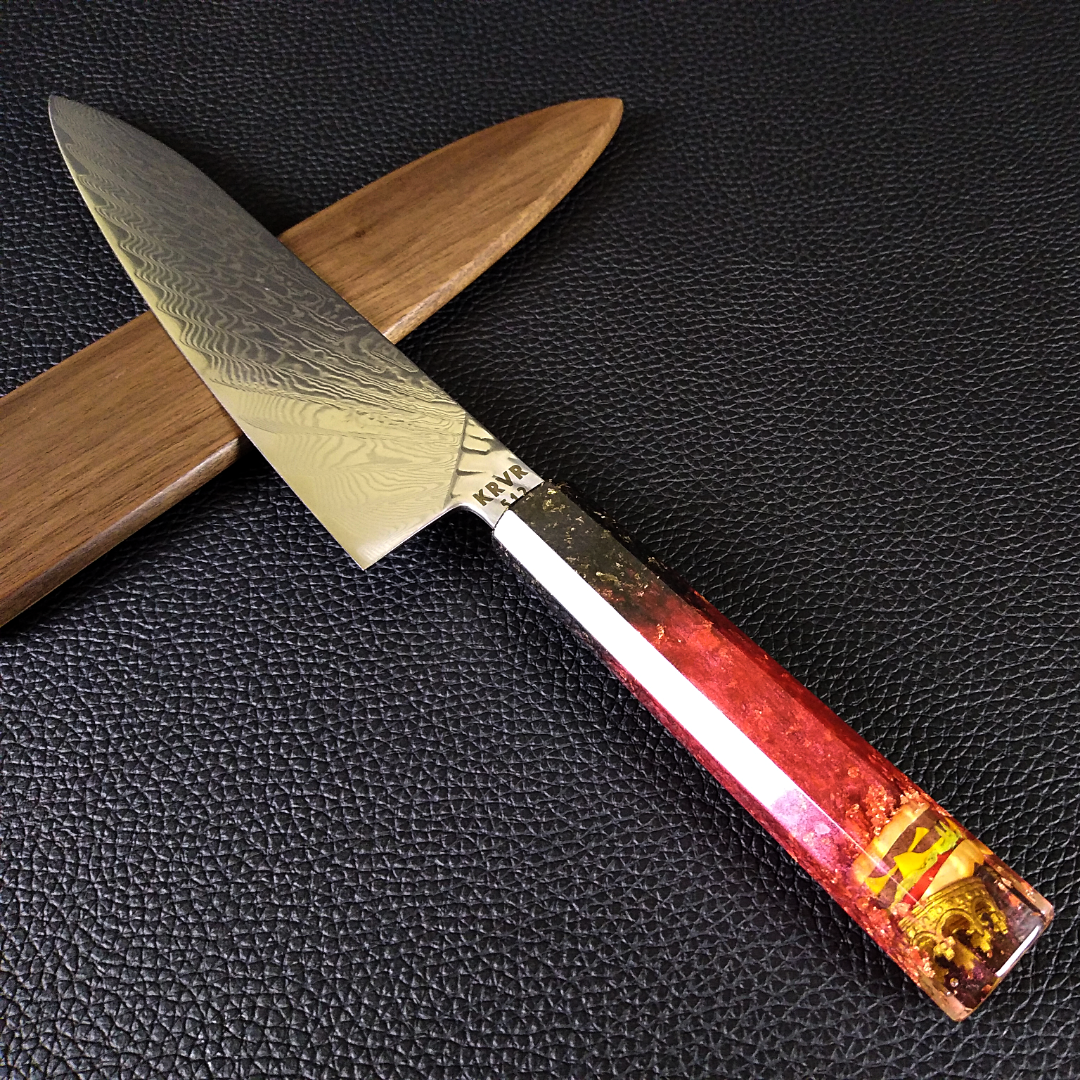 The Burger King - 210mm (8.25in) Damascus Gyuto Chef Knife