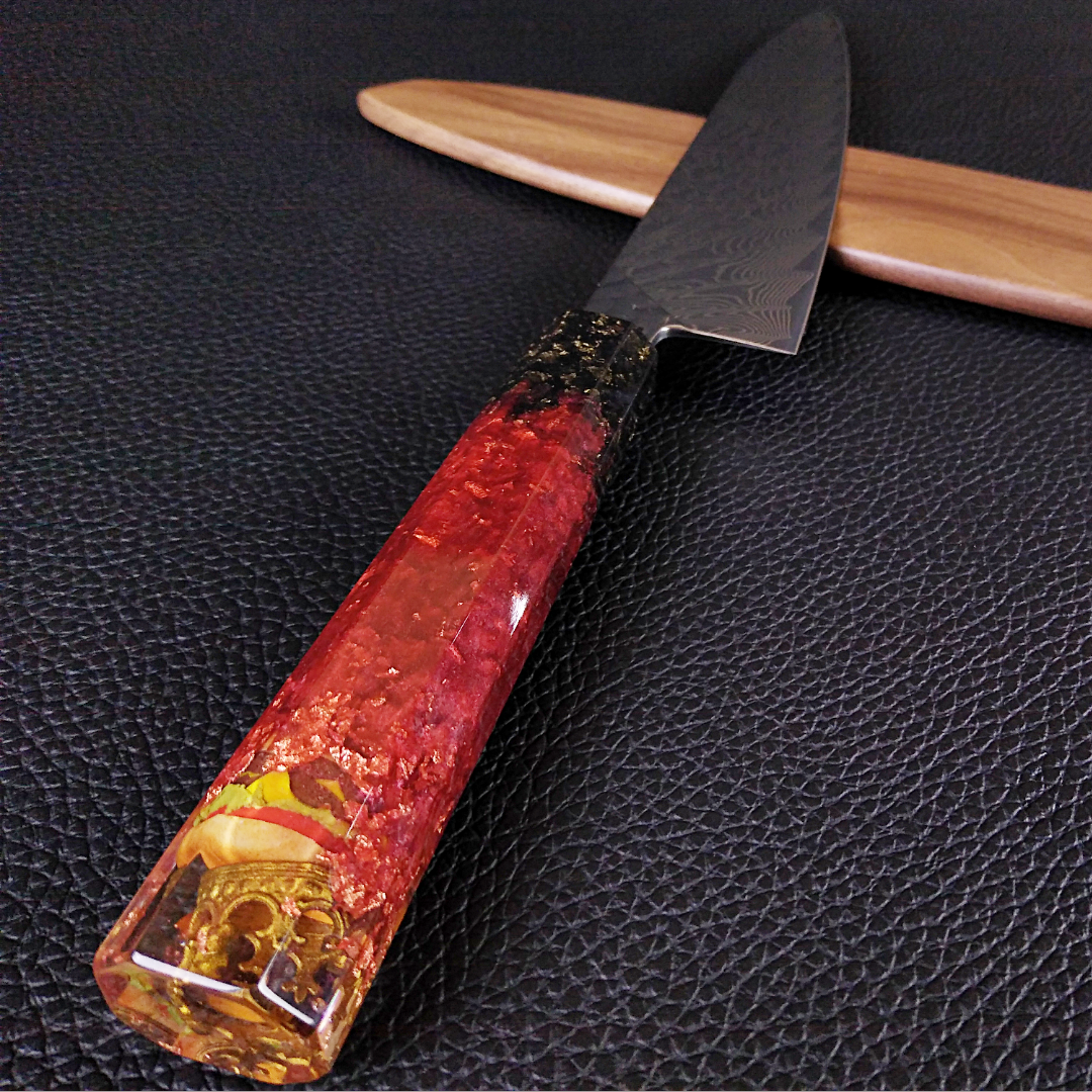 The Burger King - 210mm (8.25in) Damascus Gyuto Chef Knife