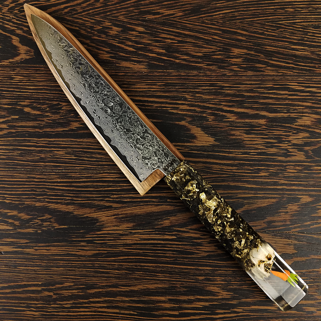 What&#39;s Golden - 6in (150mm) Damascus Petty Culinary Knife