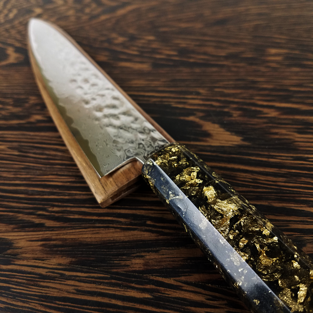 What&#39;s Golden - 6in (150mm) Damascus Petty Culinary Knife