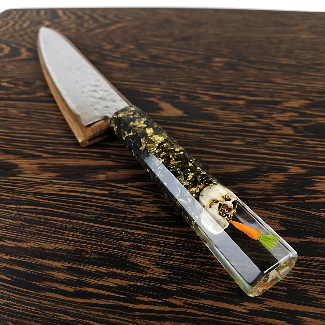 What&#39;s Golden - 6in (150mm) Damascus Petty Culinary Knife