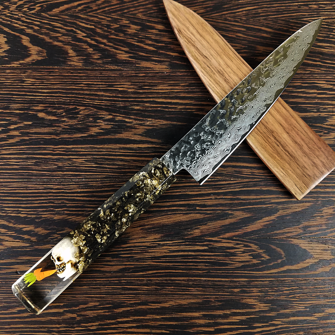 What&#39;s Golden - 6in (150mm) Damascus Petty Culinary Knife