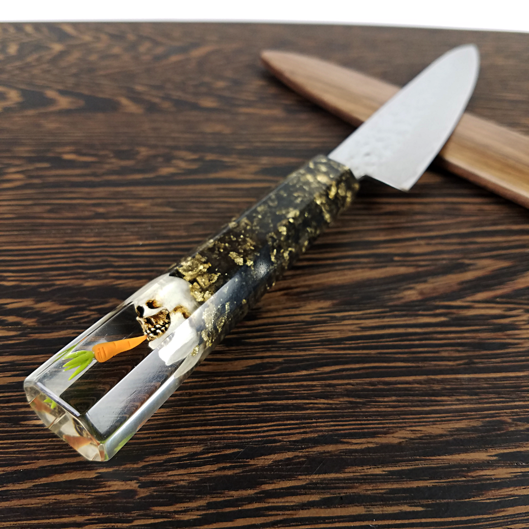 What&#39;s Golden - 6in (150mm) Damascus Petty Culinary Knife