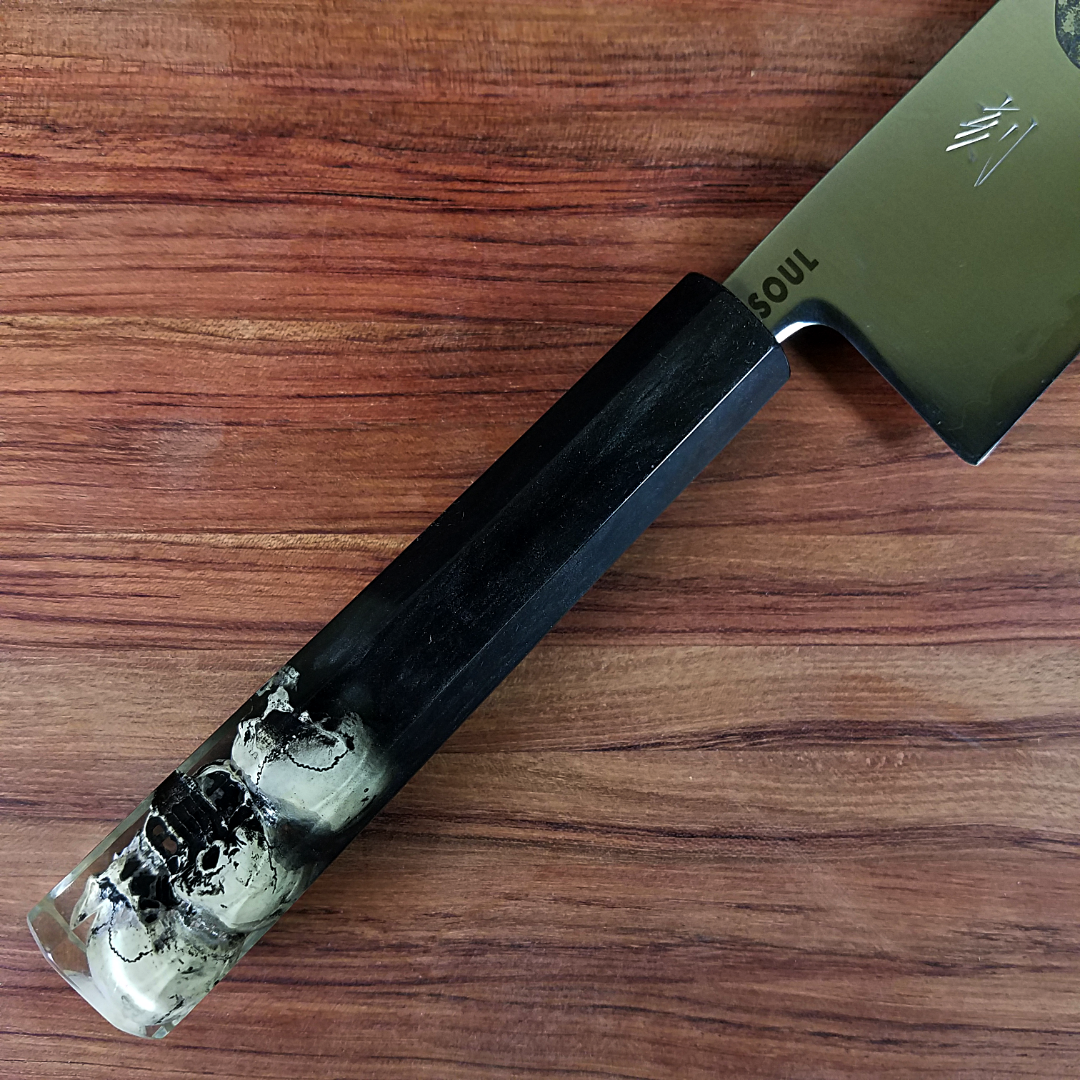 Zugaikotsu - 165mm San Mai Nakiri with Aogami Super Carbon Steel Core