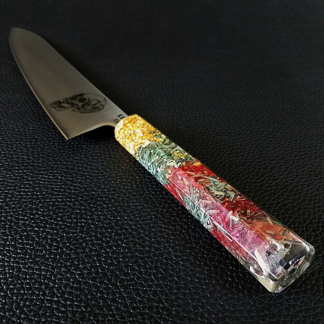 Beefcake - 240mm San Mai Gyuto knife with Aogami Super Carbon Steel Core