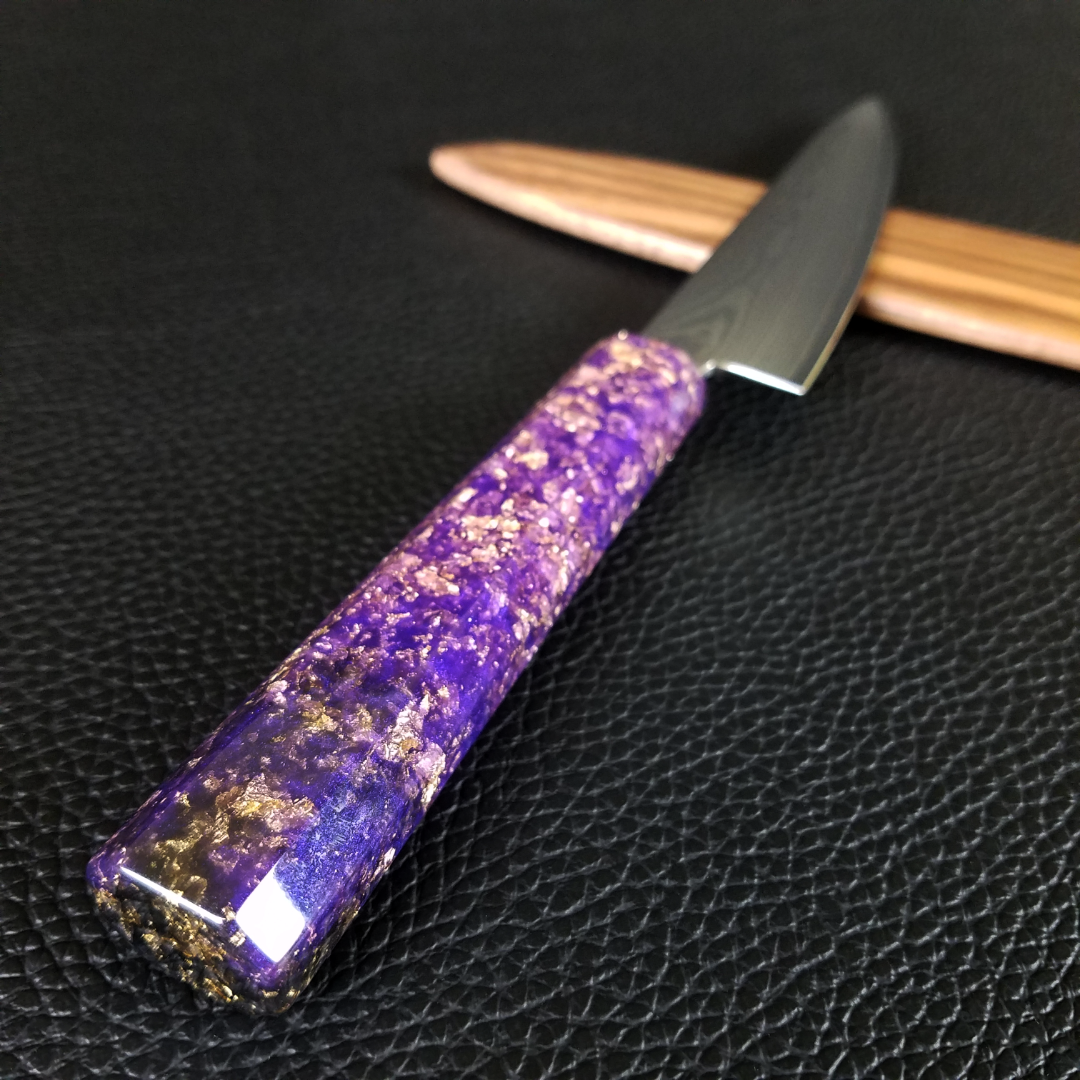 Fade 2 Black - 6in (150mm) Damascus Petty Culinary Knife
