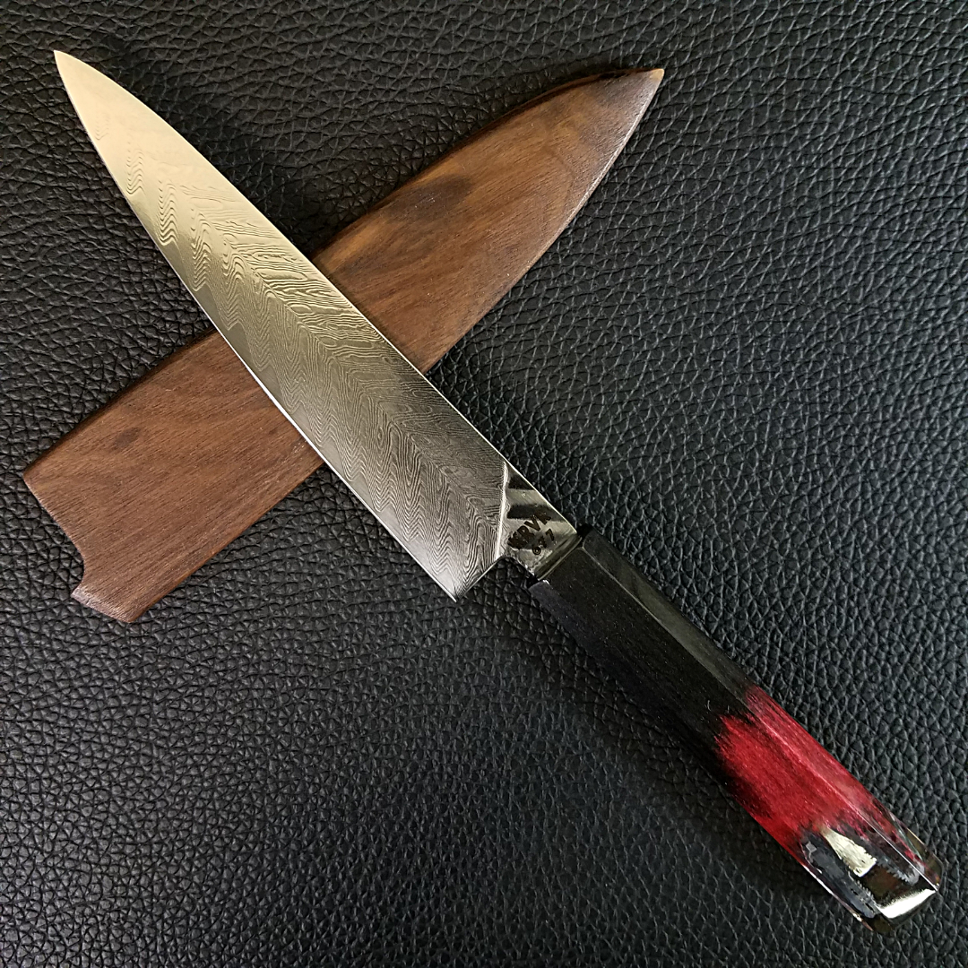 Raptor Black - 6in (150mm) Damascus Petty Culinary Knife