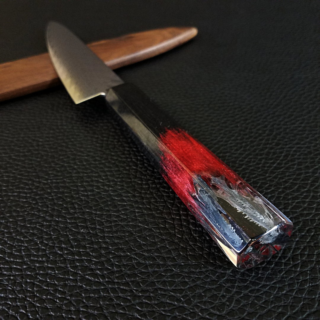 Raptor Black - 6in (150mm) Damascus Petty Culinary Knife