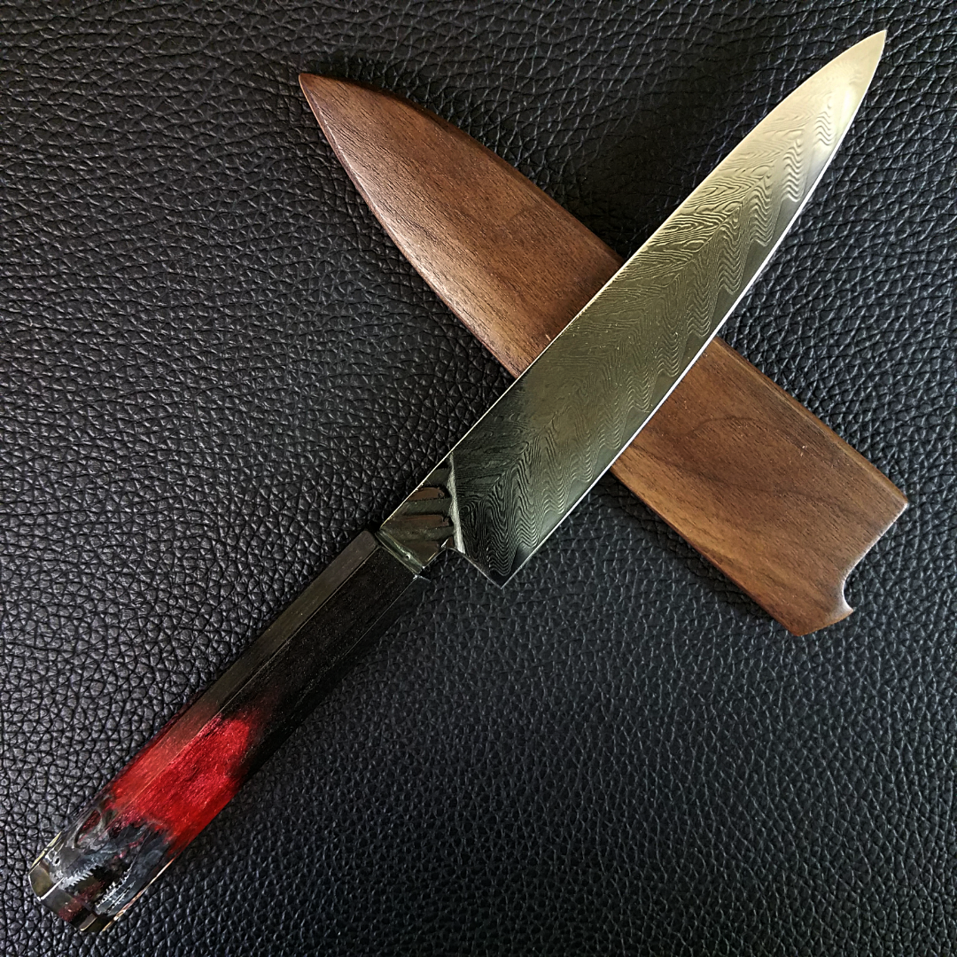 Raptor Black - 6in (150mm) Damascus Petty Culinary Knife