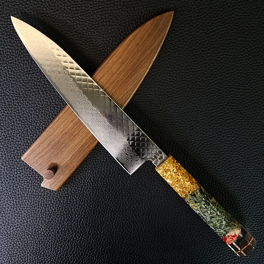 Money Heist - 210mm (8.25in) Damascus Gyuto Chef Knife