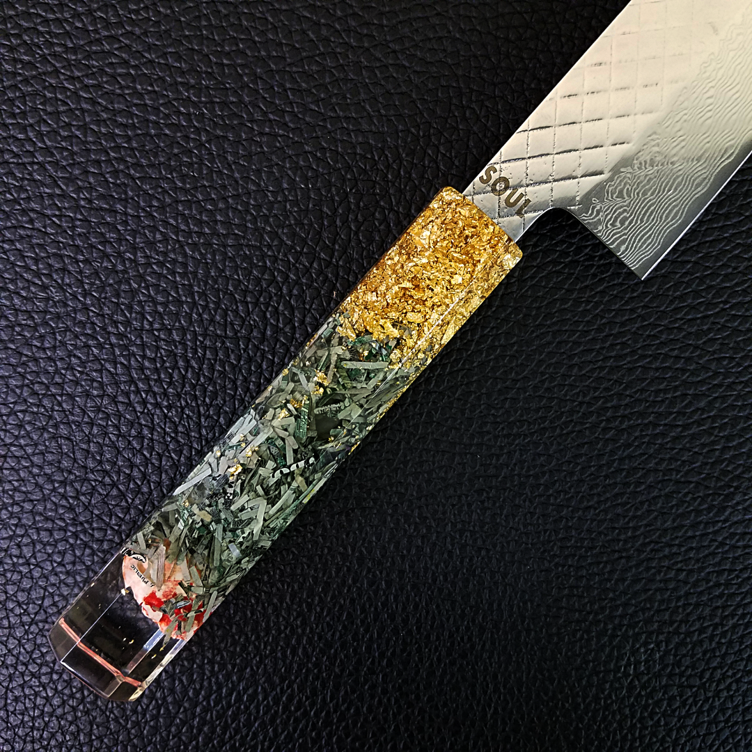 Money Heist - 210mm (8.25in) Damascus Gyuto Chef Knife