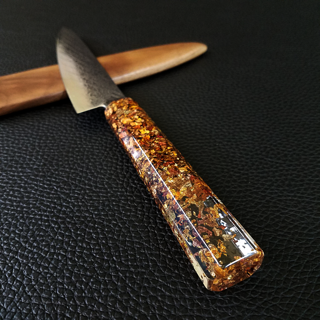 Maple Sunrays II - 6in (150mm) Damascus Petty Culinary Knife