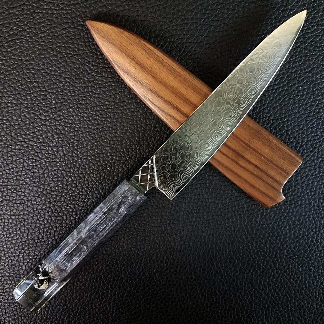 Chrome Dome - 6in (150mm) Damascus Petty Culinary Knife