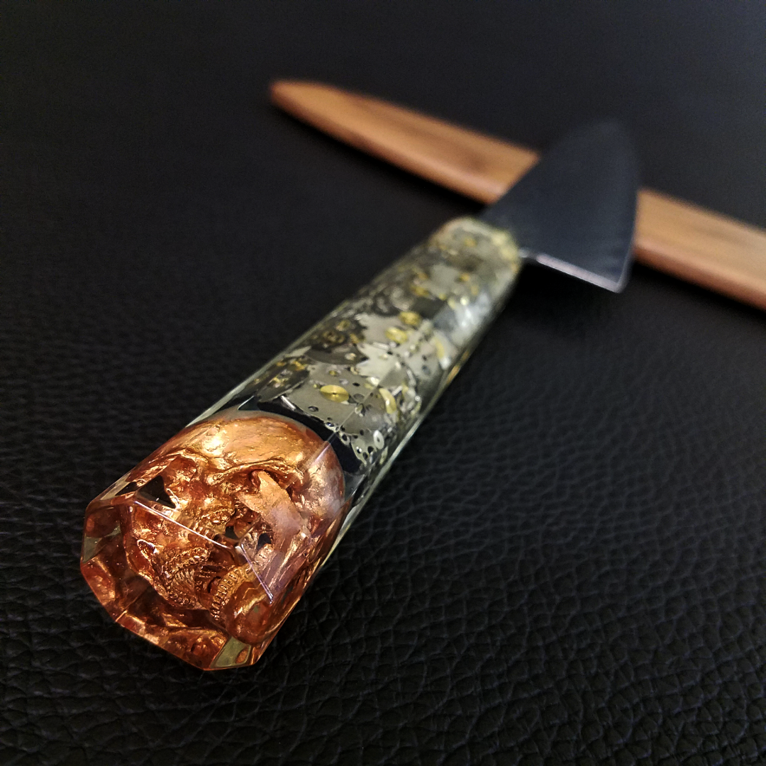 Father Time [Bronze] - 210mm (8.25in) Sunray Damascus Gyuto Chef Knife